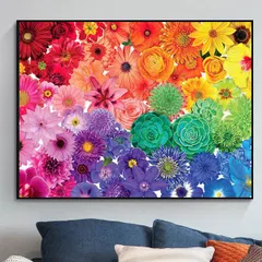 中級 フル ダイヤモンドアート キット ビーズ刺繍 花手水 フラワーパネル モザイクアート リハビリ 趣味 絵画 カラービーズ ハンドメイド