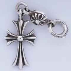 CHROME HEARTS 1ボールタイニーCHクロスチャーム シルバー