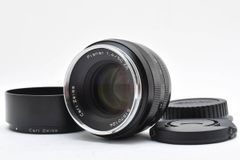 ★良品★コンタックス CONTAX Carl Zeiss Planar 50mm F1.4 ZE キヤノン Canon フード付き★　RR8093＃