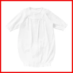 【即日発送】日本製 退院 and お宮参り 専用 ベビードレス ココ] ベビー ドレス 50cm 60cm 綿100％ 男の子 デ 女の子 春 秋 新生児 赤ちゃん ベビー服かわいい [クリーム シンプル 白 ホワイト おしゃれ 12550