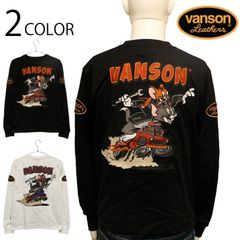 VANSON バンソン 骸骨プリント 袖プリント スウェット 裏起毛 黒M 