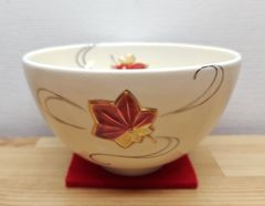 逢絢亭・新品】茶道具 蓋置 膳所焼 金彩 稲穂の図 陽炎園 岩崎新定 共