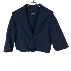 LANVIN ランバン 09AW ビジューボタンショートジャケット  ネイビー 36のサムネイル
