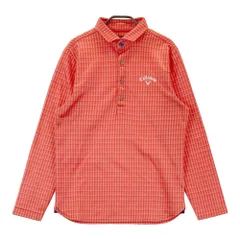 サイズ：M CALLAWAY キャロウェイ  長袖ポロシャツ ボタンダウン 総柄 オレンジ系 [240101487487] ゴルフウェア メンズ ストスト