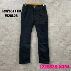 Levi's W28L28 ブラック ジップフライ スリム チノ カラーパンツ 実寸W29in 16REG レディース 白タブ リーバイス 古着 L220621-N354