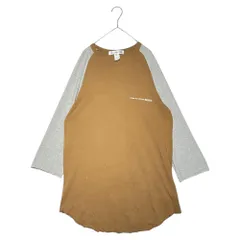 COMME des GARCONS SHIRT(コムデギャルソンシャツ) Raglan Logo Baseball-Style Cut-and-Sew Shirt ラグラン ロゴ ベースボールタイプ カットソー S28120 L ブラウン×グレーのサムネイル