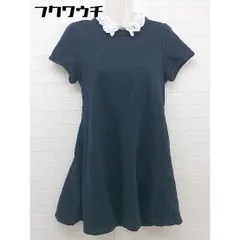 ◇ ◎ Khaju カージュ 半袖 膝丈 ワンピース ネイビー レディース  【1107150010749】