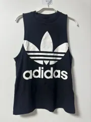 未使用 adidas(アディダス) トレフォイル 黒 タンクトップ XS