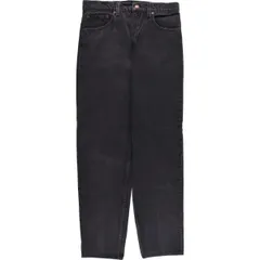 古着 90年代 リーバイス Levi's 550 RELAXED FIT TAPERED LEG ブラックデニム テーパードデニムパンツ USA製 メンズw31相当/evb007566