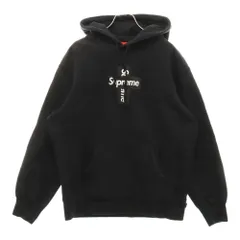 SUPREME (シュプリーム) 20AW Cross Box Logo Tee クロスボックスロゴ フーディ プルオーバースウェットパーカー フーディ ブラック