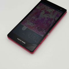 au AQUOS PHONE SERIE SHL21 アクオスフォン スマホ ピンク②