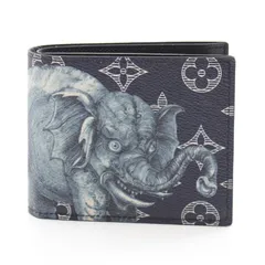 ルイ・ヴィトン LOUIS VUITTON 二つ折り財布 ポルトフォイユ マルコ NM  M66467 アンクル PVCコーティングキャンバス ポルトフォイユ・マルコ NM ユニセックス Used A