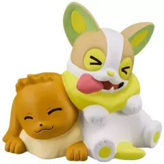 【中古】食玩 トレーディングフィギュア 2.ワンパチ＆イーブイ 「ポケモンキッズ 旅のなかまたち編」