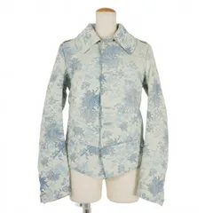 メゾンマルジェラ Maison Margiela 22SS フローラル ジャガードジャケット ブルゾン 中綿 38 ライトブルー 青 S31AM0307 S54419 001J 国内正規のサムネイル
