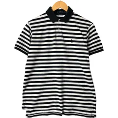 古着 ラルフローレン Ralph Lauren POLO RALPH LAUREN CUSTOM FIT 半袖 ボーダー ポロシャツ メンズL相当/eaa552185