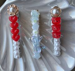【推しメンカラー対応】  ホイップデコ 8cmサイズヘアクリップ