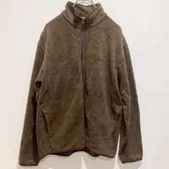 UNIQLO ユニクロ　メンズ　アウター　ジャケット　フリースジャケット　スタンドカラー　フルジップアップ　両サイドポケット　無地　単色　ブラウン　Lサイズ　シンプル　カジュアル　SU791h1221