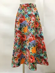 ボールジィ Ballsey フレアスカート 34 花柄 TOMORROWLAND 2504WS156