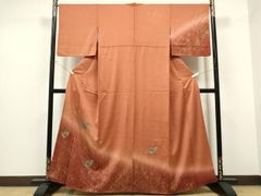平和屋着物◎六通柄袋帯 唐織 流水花文 金銀糸 正絹 逸品