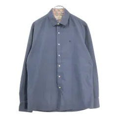 BURBERRY バーバリー 長袖シャツ ネイビー(メンズ XL)中古 古着 v4441