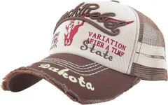 【在庫処分】[Laquest] メッシュキャップ ダメージ アメカジ キャップ ベースボールキャップ メンズ/レディース