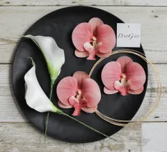 髪飾り 胡蝶蘭 ウェディング ヘッドドレス 成人式 卒業式 七五三