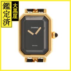 CHANEL　シャネル　プルミエールL　H0001　クオーツ　GP　レディース　ブラック【207】2148103614613