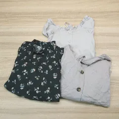 ◇ 《 MAJESTIC LEGON まとめ売り3点セット サイズM 花柄 ブラック ピンクベージュ カットソー レディース 》 E  【1310300011699】