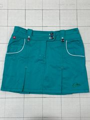 ハ2505-14-4446 フィラ　FILA  ゴルフスカート　緑　L