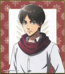 【中古】紙製品 エレン・イェーガー(名無し) 「進撃の巨人 描き下ろしイラスト マフラー着用ver. トレーディングミニ色紙」