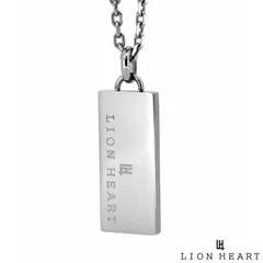 ライオンハート トライ ネックレス ロゴプレート サージカルステンレス シルバー メンズ ブランド LION HEART