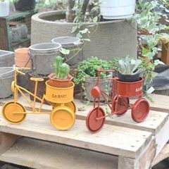 ミニプランター　自転車　スチール製品　azi-azi雑貨　お色はお選び下さい