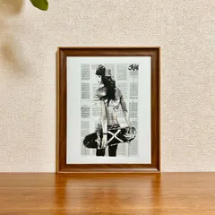 新品☆額縁付アートポスター☆Loui Jover（ルイ・ジョヴァー）☆アートデザイン☆オーストラリア画家☆SK8ER GURL☆376
