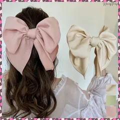 送料無料 ビッグリボン バレッタ ヘアクリップ上品 おしゃれ ヘアアクセサリー レディース プチプラ まとめ髪 大人かわいい ヘアアレンジ 大きめ 髪飾り リボンクリップ ヘアアクセ 韓国風 リボンバレッタ簡単 蝶結び クリップ