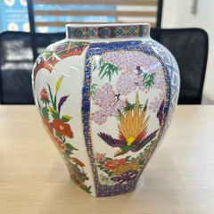 古伊万里　手描き染付陶壺　蓋付き　骨董 古伊万里 手描き染付陶壺 蓋付き 骨董 有田焼 伊万里焼 古伊万里