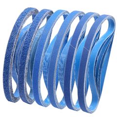 【特価商品】長さ330mm 幅10mm ナジルコニアサンディングベルト(30本組)サンダー替研削ベルト(#60・#80・#120・#180・#240・#320×各5本)木工DIY エンドレスベルト 作業ベルト錆落とし、研磨 IROKCAKPT バリ取りなどで使