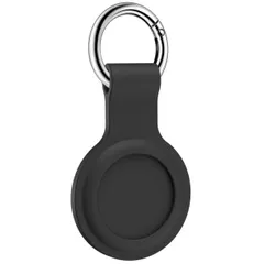 ■Air Tag シリコンカバー グレー 保護ケース キーホルダー キーリング
