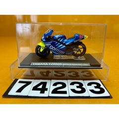 ☆レトロ希少品☆ヤマハYZR500 中野真矢 2001 ミニバイク模型 ケース付