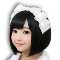 【特価セール】髪飾り カチューシャリボン 白 ハロウィン 地雷系 メイド コスプレ ゴスロリ カチューシャ ロリータファッション リボン ヘッドドレス ヘアアクセ HOUSE] （ホワイト、Y4） [YOMO