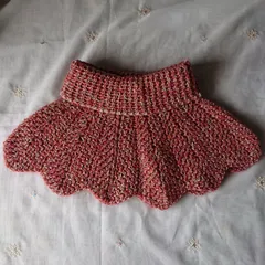 手編みのネックウォーマー 240812