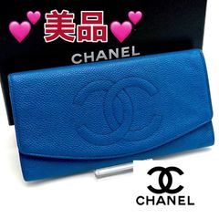CHANEL デカココ ミニ財布 キャビアスキン ピンク チェーンショルダー