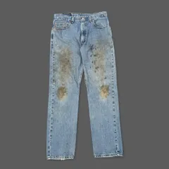 90s USA製 Levi's 505 W34 L32 ボロ グランジ ワーク