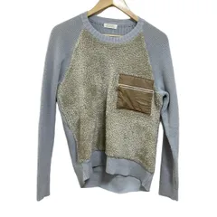 エデュケーションフロムヤングマシーン 長袖セーター サイズS メンズ - ライトブルー×グレーベージュ×ベージュ