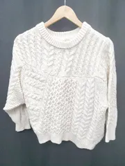 ◇ ⊇ KBF アーバンリサーチ コットン混 長袖 ケーブルニット セーター サイズOne ベージュ レディース P  【1408200016828】