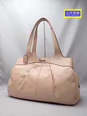 COACH コーチ ショルダーバッグ トート レクシー サッチェル F18829 サーモンピンク 中古B+ 【送料無料】 A-8565【質屋出品】
