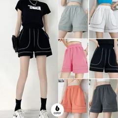 ボトムス ショートパンツ 短パン ショーパン ウエストゴム 美脚 脚長効果 大人