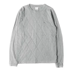 美品 GOOD ENOUGH グッドイナフ Tシャツ サイズ:L 00s 裾ロゴ キルティング パネル クルーネック ロングスリーブ Tシャツ 長袖 グレー トップス カットソー ワンポイント シンプル カジュアル ストリート ヴィンテージ 古着 ブランドのサムネイル