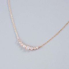 １０金スワロフスキーキュービックネックレス