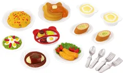 【新品】 エポック社 シルバニアファミリー Sylvanian Families STマーク認証 ランチセット ドールハウス カ-417 おもちゃ 家具