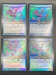 サインド Foil 4枚セット思案/Ponder LRW 英語 MTG マジック：ザ